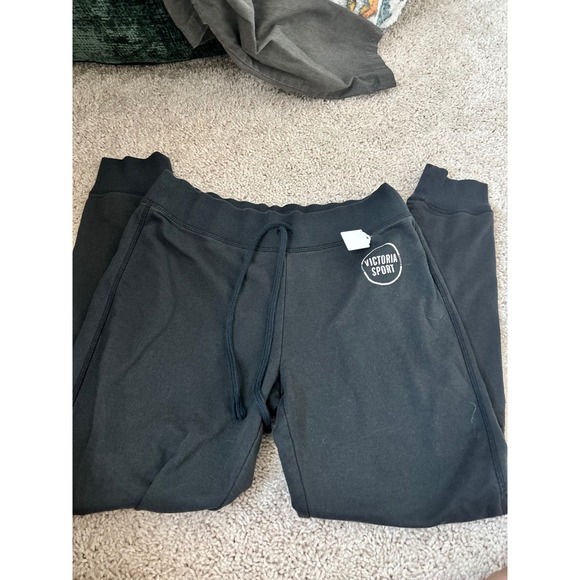 Victoria's Secret Pants - Victoria Sport VSX Joggers Black Athletic Sweatpants Drawstring Fleece Lined M
